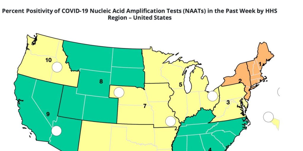COVID Map Shows 8 States With High Positive Cases including New York, Vermont, New Jersey