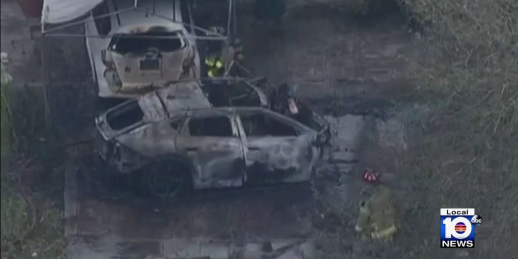Fiery car crash in Biscayne Park leaves two dead; one critical