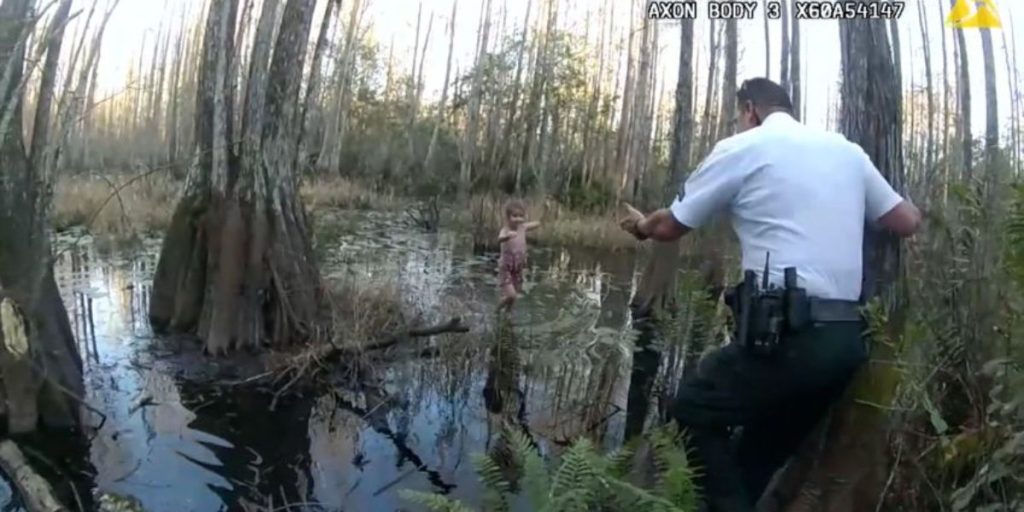 5-year-old Girl With Autism Lost in Tampa Wetlands. Watch the Moment She's Discovered