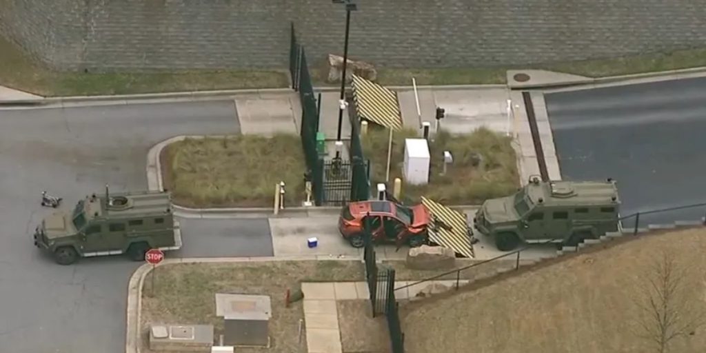 Car crashes into gate at FBI office in Atlanta; driver arrested at scene
