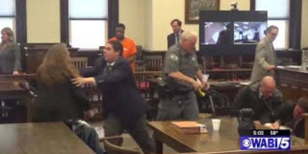 Chaos Erupts in Courtroom During Sentencing of Man Who Stabbed Woman 100 Times