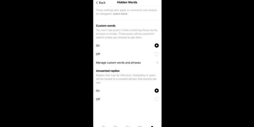 Threads introduces new feature that can filter offensive words throughout the app